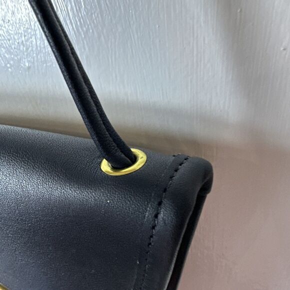 Vintage Coach Everett Crossbody Bag 9934 Navy USA 2000 Hang Tag Included - Picture 13 of 16